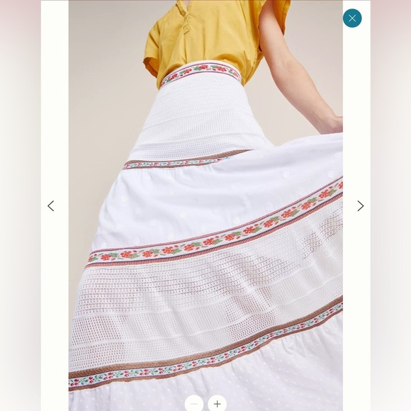 Anthropologie x Cecilia Prado Lori Tiered Maxi Skirt boho Gypsy - Picture 8 of 9